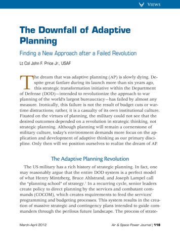 The Downfall Of Adaptive Planning - Strategicriskinstitute 