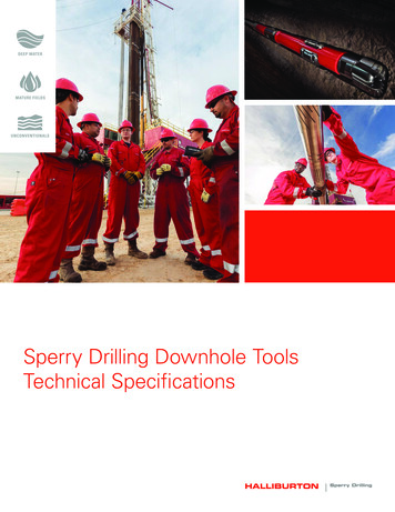 Sperry Drilling Downhole Tools Technical Specifications