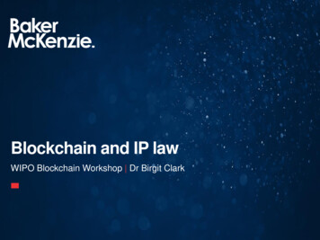 Blockchain And IP Law - WIPO