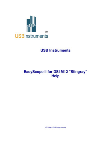 EasyScope II For DS1M12 Help - University Of Pennsylvania