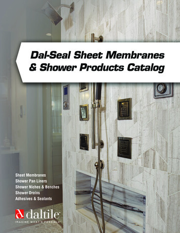 Dal-Seal Sheet Membranes & Shower Products Catalog - Noble Company