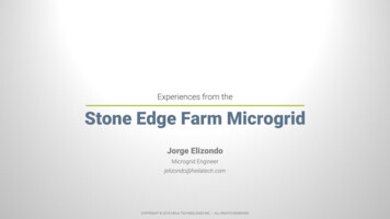 Experiences From The Stone Edge Farm Microgrid