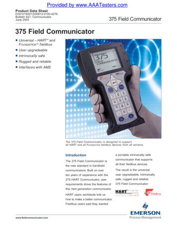 375 FieldCommunicator - AAATesters