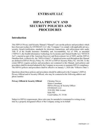 Entrsafe Hipaa Privacy Policies (1)