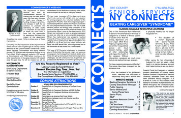 COMMISSIONER'S MESSAGE NY CONNECTS CONNECTS - Erie County, New York