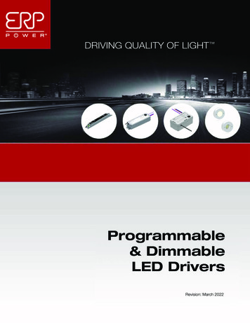 Programmable & Dimmable LED Drivers