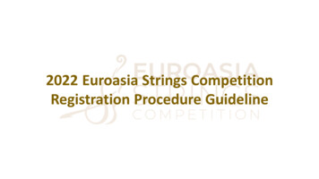 2022 Euroasia Strings Competition Registration Procedure Guideline