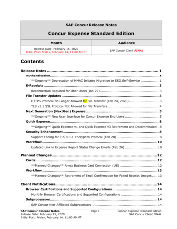 Concur Expense Standard Edition - Concur Training