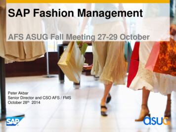 SAP Fashion Management - BMS Main