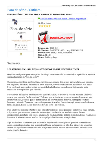 Fora De Série - Outliers EBook PDF (2.91 MB) - Booksmatter