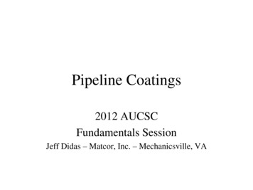 Pipeline Coatings - AUCSC