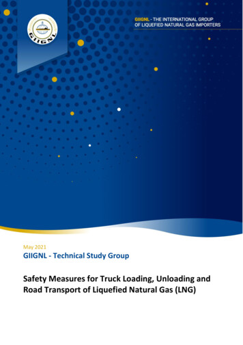 Safety Measures For Truck Loading, Unloading And Road . - GIIGNL