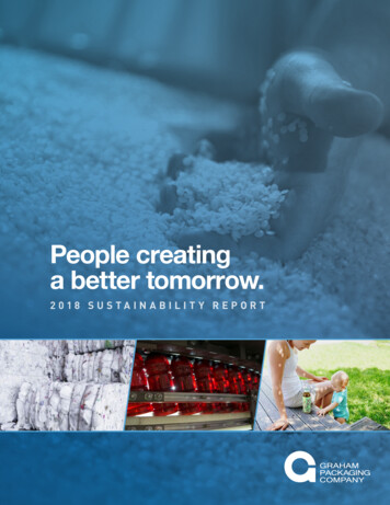 People Creating A Better Tomorrow. - Graham Packaging