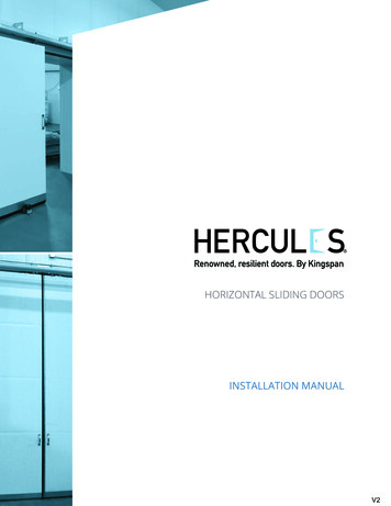HORIZONTAL SLIDING DOORS - Hercules Doors