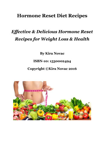 Hormone Reset Diet Recipes