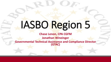 IASBO Region 5 - In.gov