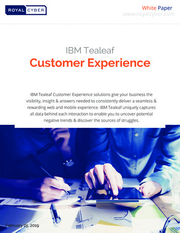 IBM Tealeaf Customer Experience - Dev.royalcyber 