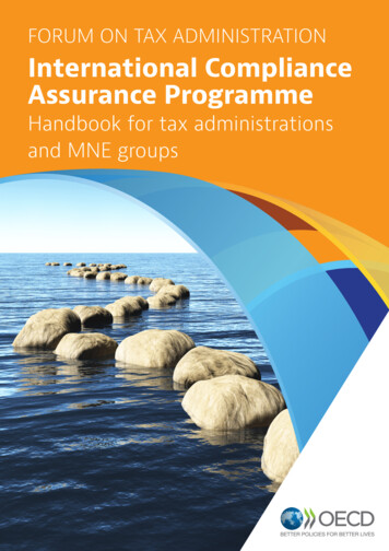 FORUM ON TAX ADMINISTRATION International Compliance Assurance . - OECD