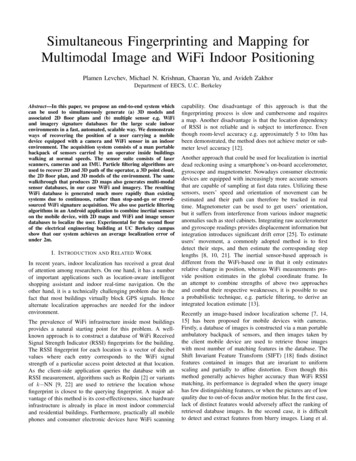Simultaneous Fingerprinting And Mapping For Multimodal Image And WiFi .