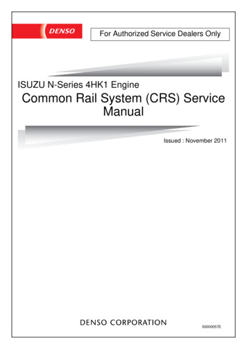ISUZU N-Series 4HK1 Engine Common Rail System (CRS) Service Manual