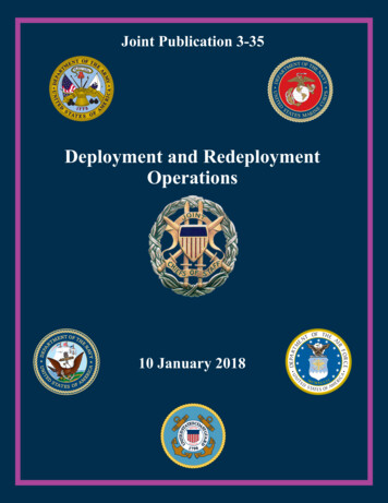 Deployment And Redeployment Operations - Federation Of American Scientists