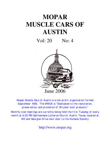 Mopar Muscle Cars Of Austin