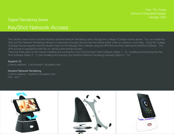 KeyShot Network Access - The Purdy Studio @ Gatech