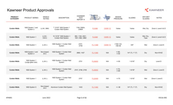 Kawneer Product Approvals