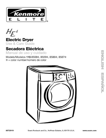 Electric Dryer Secadora El Ctrica - Sears Parts Direct