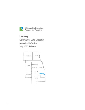 CMAP Community Data Snapshot Lansing - Illinois