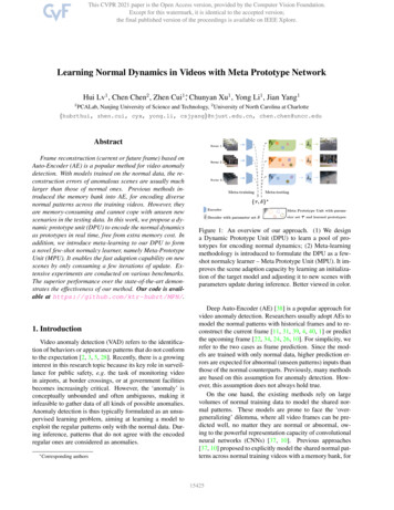 Learning Normal Dynamics In Videos With Meta Prototype Network