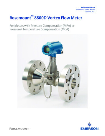 October 2021 Rosemount 8800D Vortex Flow MeterReference Manual