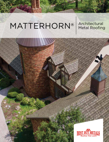 MATTERHORN Metal Roofing Architectural