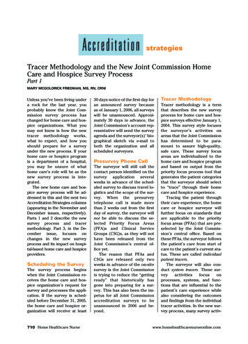 Tracer Methodology And The New Joint Commission Home Care And Hospice .