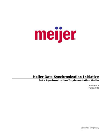 Meijer Data Synchronization Initiative - 1WorldSync