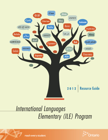 International Languages Elementary (ILE) Program