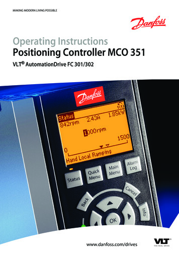 VLT Positioning Control MCO 351 - Danfoss