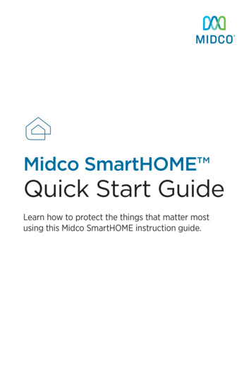 Midco SmartHOME Quick Start Guide