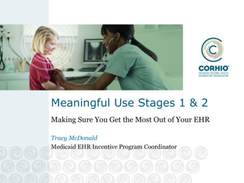 Meaningful Use Stages 1 & 2 - CORHIO