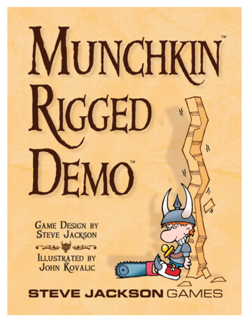 Munchkin Rigged TM Demo - Steve Jackson Games