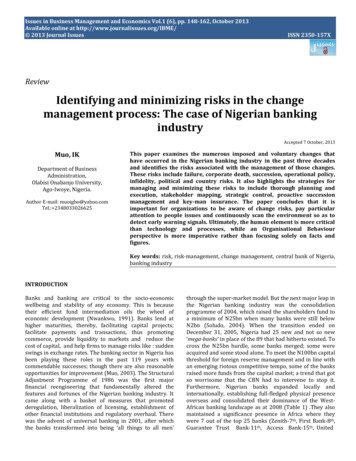 Identifying And Minimising The Risks In The Change Process - Journal Issues