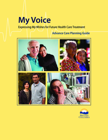 My Voice: Expressing My Wishes For Future Health Care Treatment
