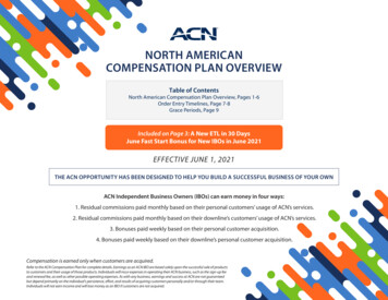 ACN North American Compensation Plan Overview