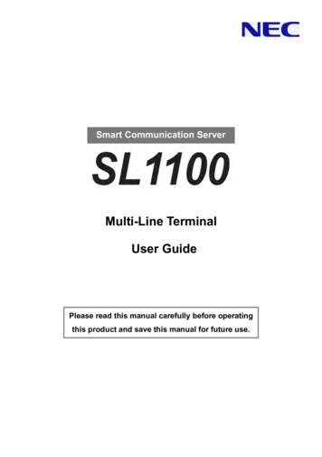Multi-Line Terminal User Guide - Rhode Island Telephone