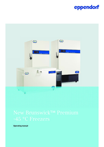 New Brunswick Premium -45 C Freezers - Eppendorf 