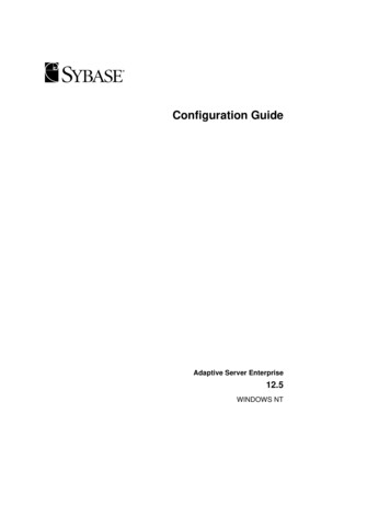 Configuration Guide - SAP