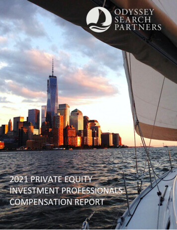 2021 Private Equity Investment Professionals Compensation Report