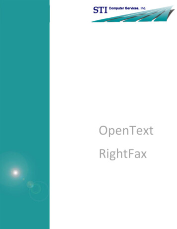 OpenText RightFax - STI