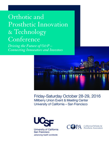 Orthotic And Prosthetic Innovation & Technology Conference