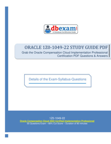 Oracle 1Z0-1049-22 Study Guide PDF - Certificationbox 